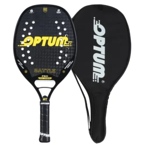 Raquete Beach Tennis Optum Fibra de Carbono 12k Amarelo